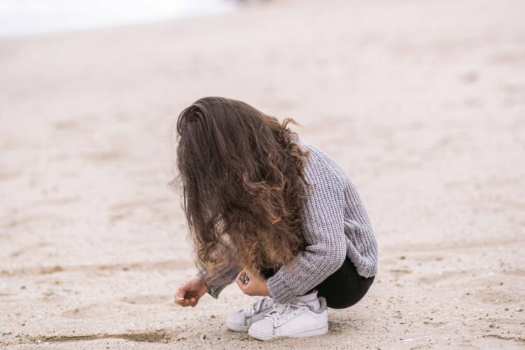 girl on beach