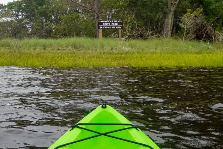 kayak in water